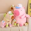 10/15PCS Capybara Clap Circle Toys Slap Snap Wrap Wristband Bracelet Capybara Plush Hand Ring Fun Pop Circles Kids Gift