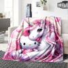1 шт. одеяло Единорог Hello Kitty Легкий фланелевый плед для дивана кровати путешествий кемпинга гостиной офиса дивана кресла