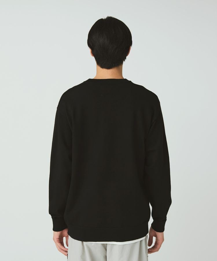 Snow Peak Washable Wool Crewneck Knit Knit and Sew Long Sleeve for Men and Size M KN-25AU001 Sweater/Cut T-Shirt Women, Black,