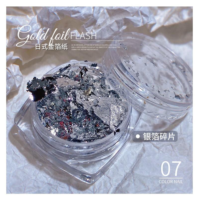 Japanese Nail Art Shiny Gold Foil Flakes Ultra Thin Decorations