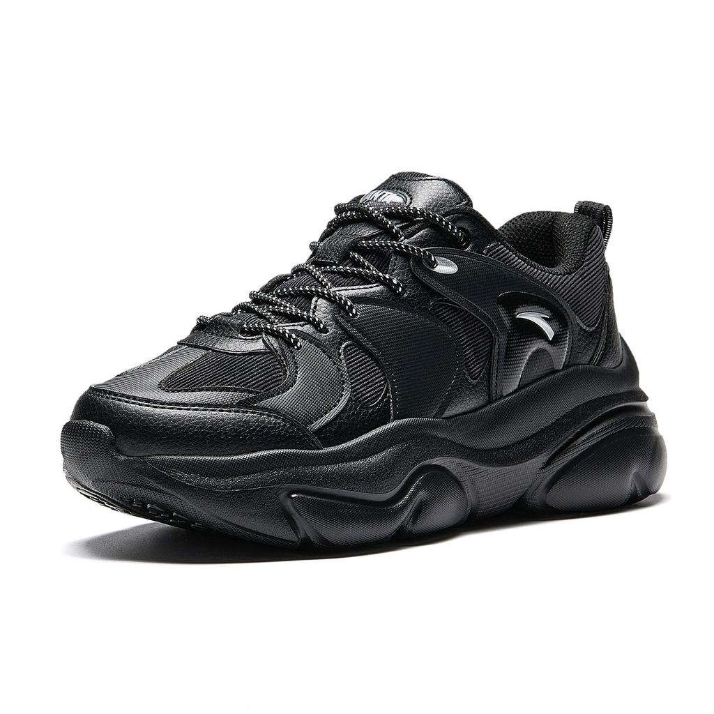 Anta Meow Shoes 6 Низкие Повседневные Кроссовки, Платформа Массивные Кроссовки Женские Базовые Черные 922548888-5