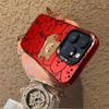 Чехол для мобильного телефона Muppet bear apple 16promax подходит для iPhone15/13/14 Новогодний серебристый 12xr16.