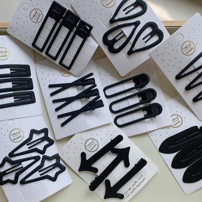 3 шт., однотонная заколка для волос, женская заколка для девочек, заколка для волос, аксессуары для укладки, парикмахерского искусства, макияжа, головные уборы, челка, головной убор