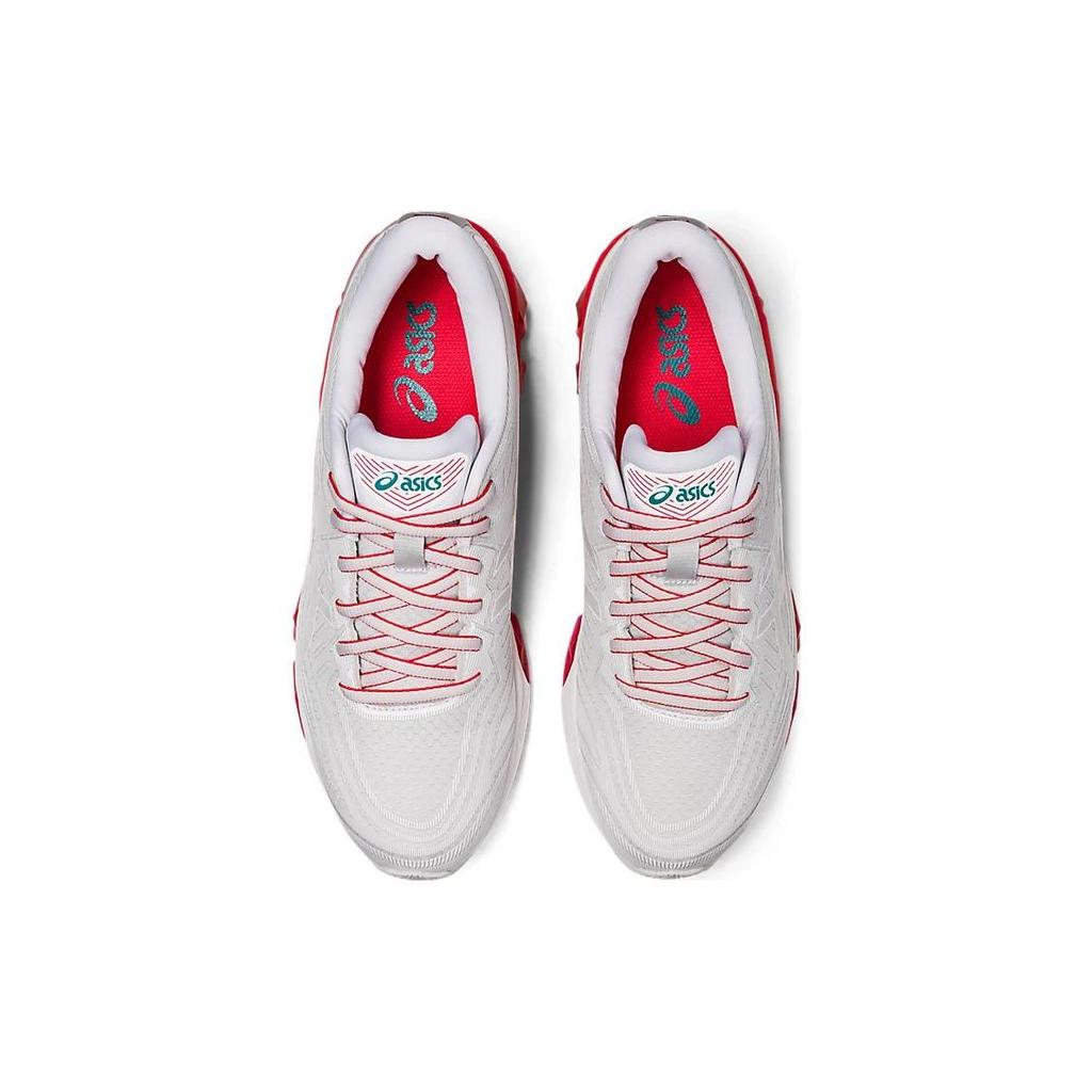 Asics Gel-Quantum 360 7 удобные прочные дышащие повседневные кроссовки с низким верхом мужские кроссовки белые красные 1201A698-021