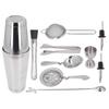 11PCS Cocktail Shaker Set Stainless Steel Drink Mixer Set Bar Cocktail Mixing Tool for
