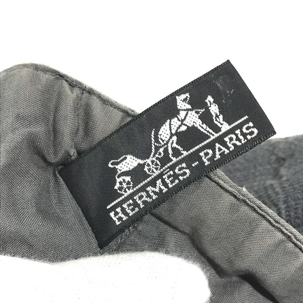 HERMES Amedaba Cabas de Poche Bag Shoulder Bag Tote Bag Shoulder Bag cotton gray