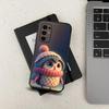 Милый Чехол-Сова для Телефона Samsung Galaxy A13,A21s,A22,A31,A32,A52,A53,A71,A80,A91 Мягкий Черный Чехол
