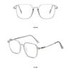 Fashionable anti blue light glasses with rectangular frame suitable for both women and men