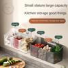 Transparent Kitchen Storage Basket No Punching Spices Container  Kitchen Supplies