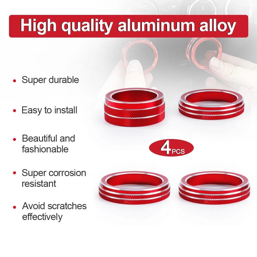 Накладка-декорация на ручку переключателя кондиционера и фар автомобиля, накладка на кнопку центральной консоли, аксессуары для Jeep Wrangler JL JLU