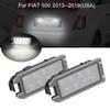 2Pcs 50000H LED Interior 5700K White 12V 0.17A License Lamp LED License Number Plate Light Car Lamp for FIAT 500C 2013--2019