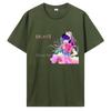 Oshi No Ko Япония Аниме Футболка Симпатичная футболка Ai Ruby и Aqua Футболка унисекс с эстетической графикой Футболка Kawaii Повседневные летние футболки Хлопковая рубашка