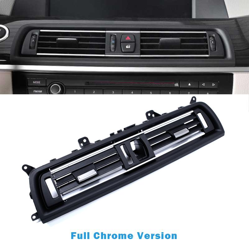 Передняя консоль, кондиционер, хромированное вентиляционное отверстие переменного тока, полная сборка для BMW 5 серии F10 F11 F18 64229166885