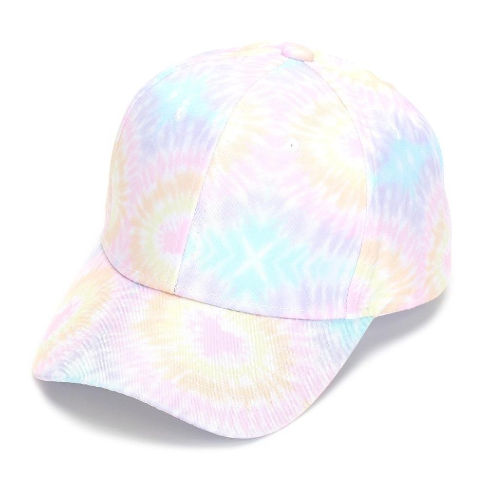 Duck Tongue Design Peaked Cap Tie-dye Print Visor Cap Kids Baseball Cap For Children Girls