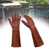 Welding Gloves BBQ PU Leather Working Rigger Long Tube Pruning