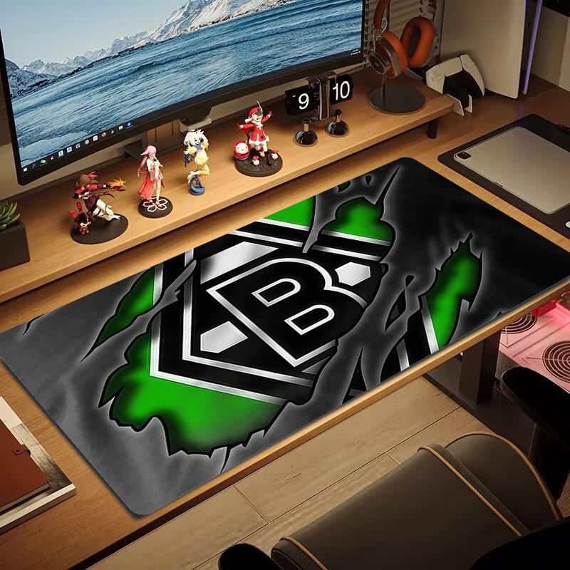Borussia Mönchengladbach Print Cushion Non-slip Laptop Tablet Big Mousepad XXL Mat Mini PC Playmat With Lock edge