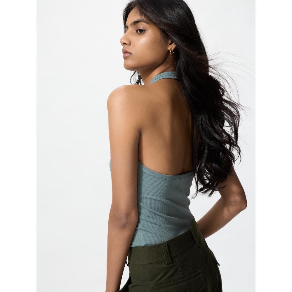 Uniqlo Топ-бюстгальтер с открытой спиной и бретелькой через шею