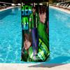 Ben 10 Cartoon Print Beach Towel Design, Soft, Lightweight. for Home Bathroom, Spa, Pool, Yoga, Surfing, Camping, Gift for Family, Friend