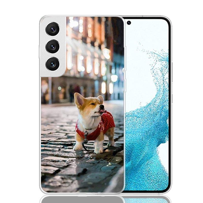Cute Lovely Corgi Dogs Phone Case For Samsung Galaxy S26 S25 Edge S24 S23 FE S22 Ultra S21 Plus S20 + Fundas Cover Coque Galaxy