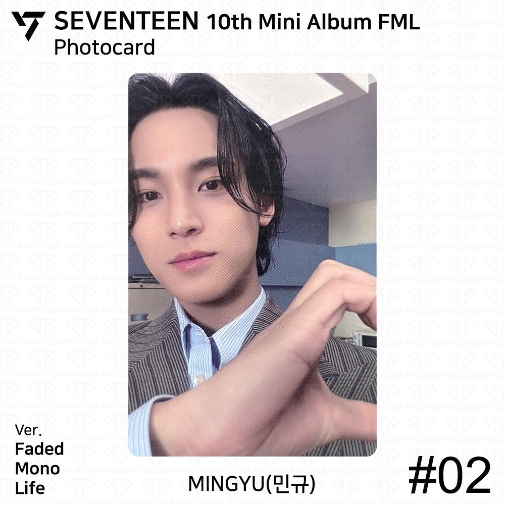 Seventeen 10-й мини-альбом FML Официальная фотокарточка K-POP KPOP Мингю Вону Хоши