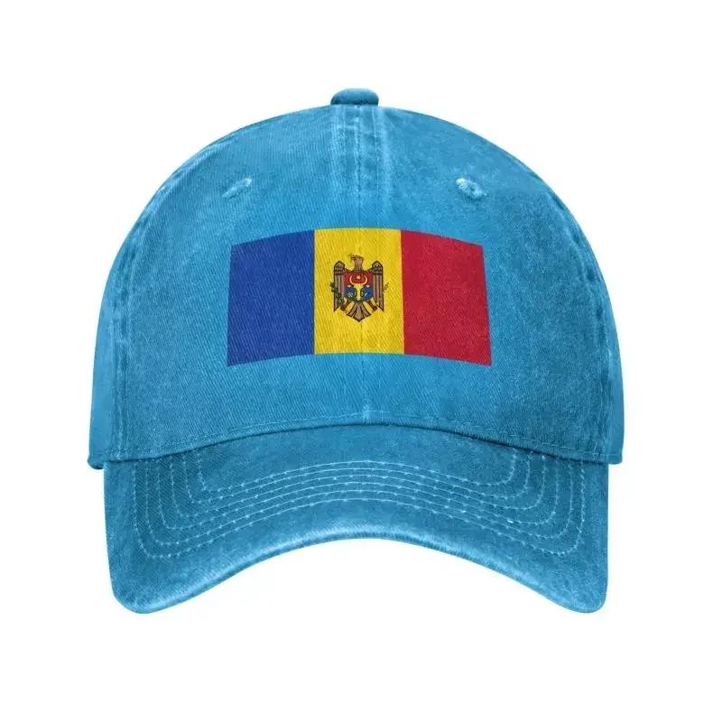 Модная Хлопковая Кепка-Флаг Молдовы На Заказ Женская Унисекс Регулируемая Взрослая Кепка Папы Летняя
