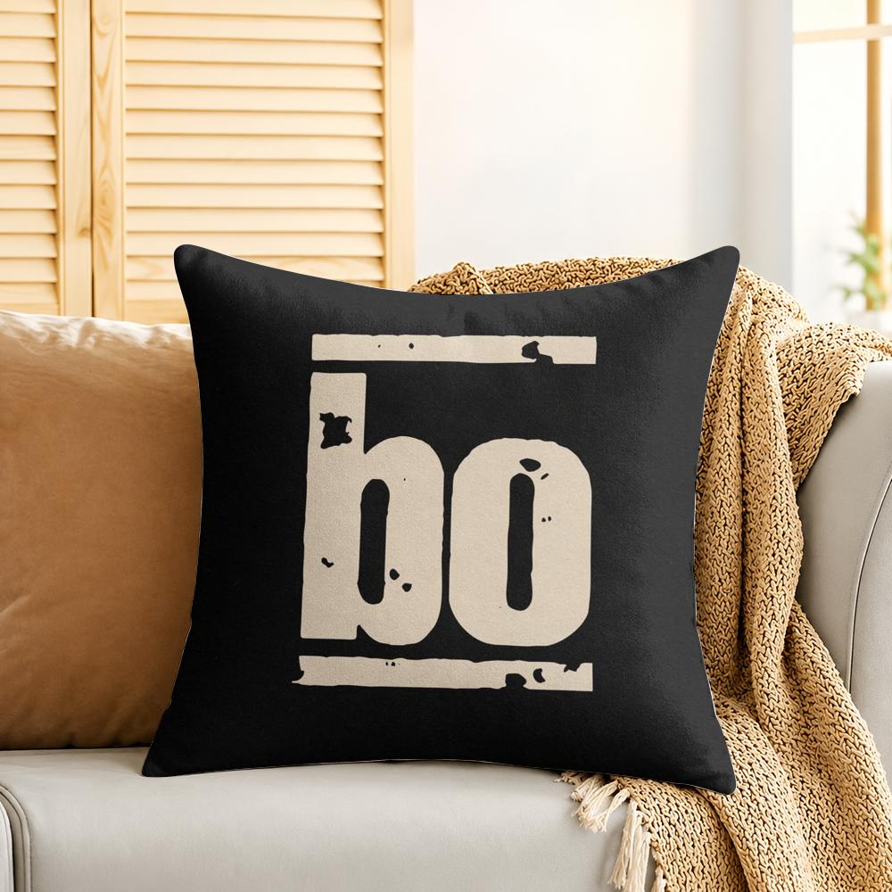 BBohse OOnkelz Band Cushion Cover Silky Short Plush Invisible Zipper Dustproof Sofa Pillow Case For Home Decor