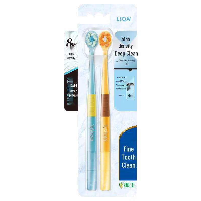 Lion Зубная щетка Fine-Clean с высокой плотностью щетинок для глубокой чистки