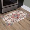 1 шт. розовый напольный коврик с богемным узором, современный кухонный полиэстеровый ковер, нескользящий, цветной, для дома, ванной комнаты, спальни, гостиной, декора