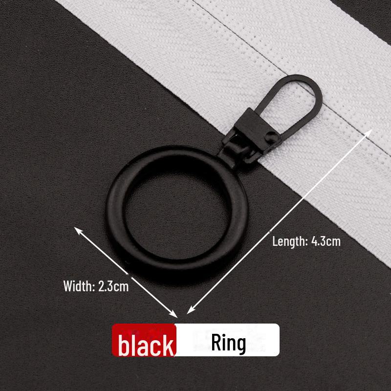 Metal Zipper Pull Tab with Removable Head for Clothing Repair and Accessories