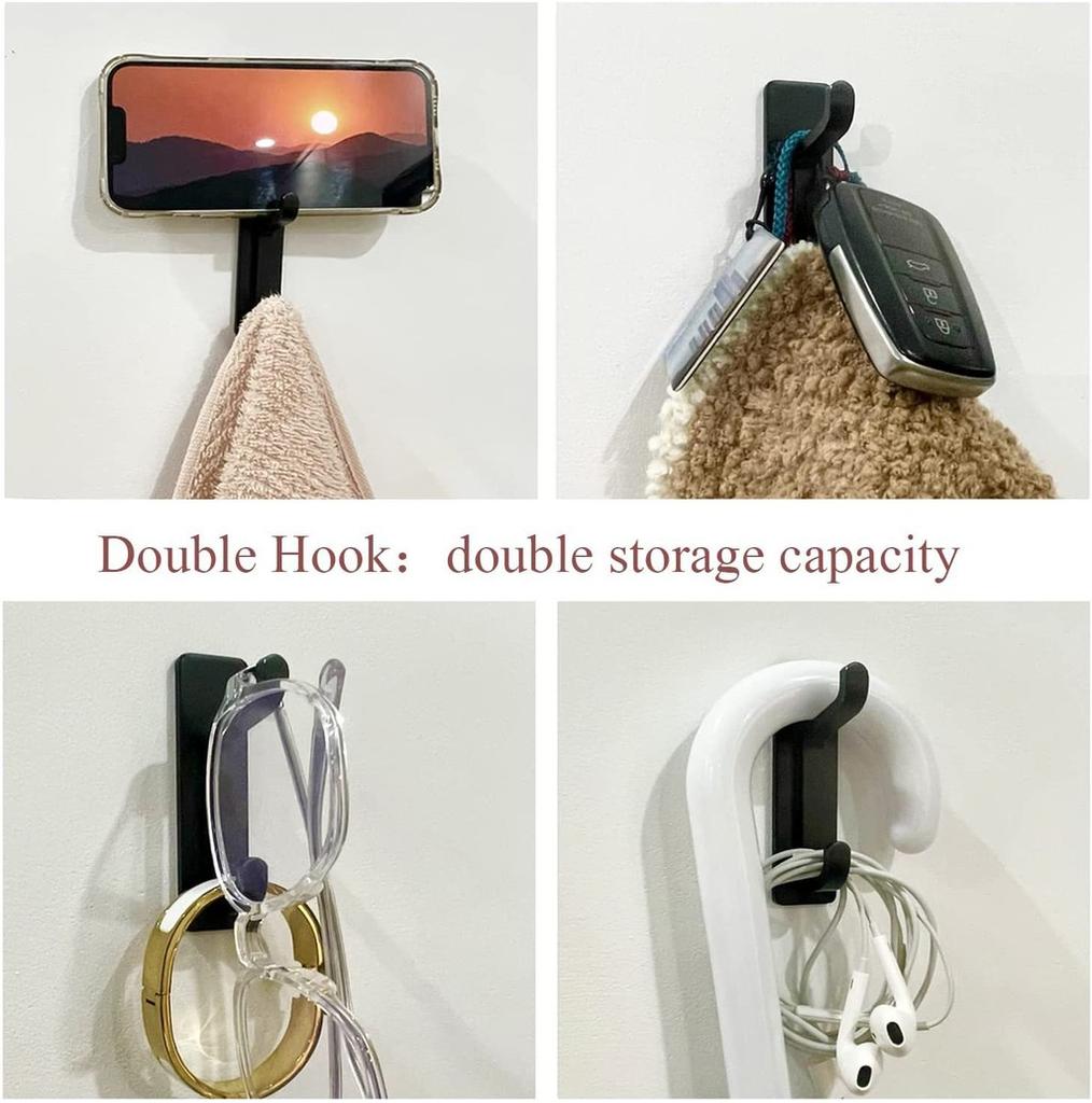 Durable Stainless Steel Clothes Hook Set With High Low Dual Hooks For Versatile Use