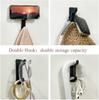 Durable Stainless Steel Clothes Hook Set With High Low Dual Hooks For Versatile Use