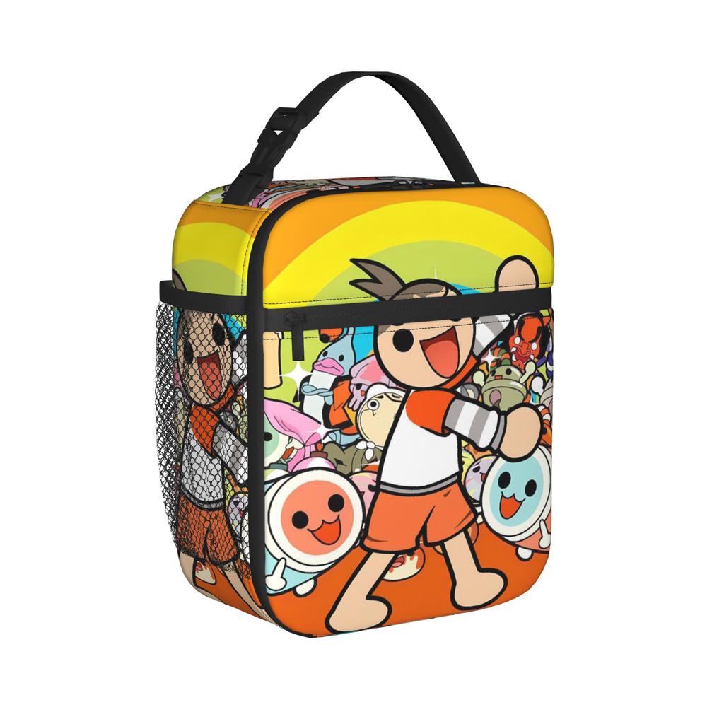 Сумка-ланчбокс Taiko no Tatsujin Винтажный ланч-бокс для девочки и мальчика Школьная сумка-холодильник Водонепроницаемая сумка-тоут Сумки для еды
