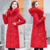 Women's Long Autumn and Winter Plus Size Hair Collar Thickened Velvet Slim Comfortable Jacket Warm Outerwear