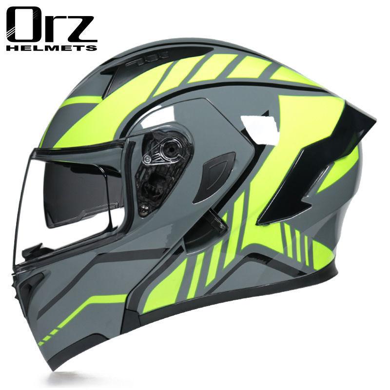 Motorcycle Helmets Men's and Women's Unveiling Helmets Full Helmets Tail Rider Bluetooth Locomotive Men's and Women's Winter Personality Electric