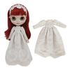 Rakulifey Blythe Outfit Neo Blythe Fits Obitsu 24 Dolls Dress, Beige, Costume,