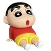 Crayon Shin-Chan Mobile Phone Kawaii Anime Desktop Ornaments Cartoon Watching Tv Phone Support Cute Doll Decorations Toy Gifts