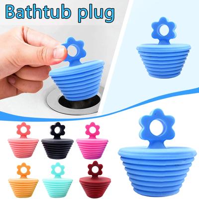 Цветочная силиконовая пробка, устойчивая к истиранию и устойчивая пробка для ванны, 1 шт.