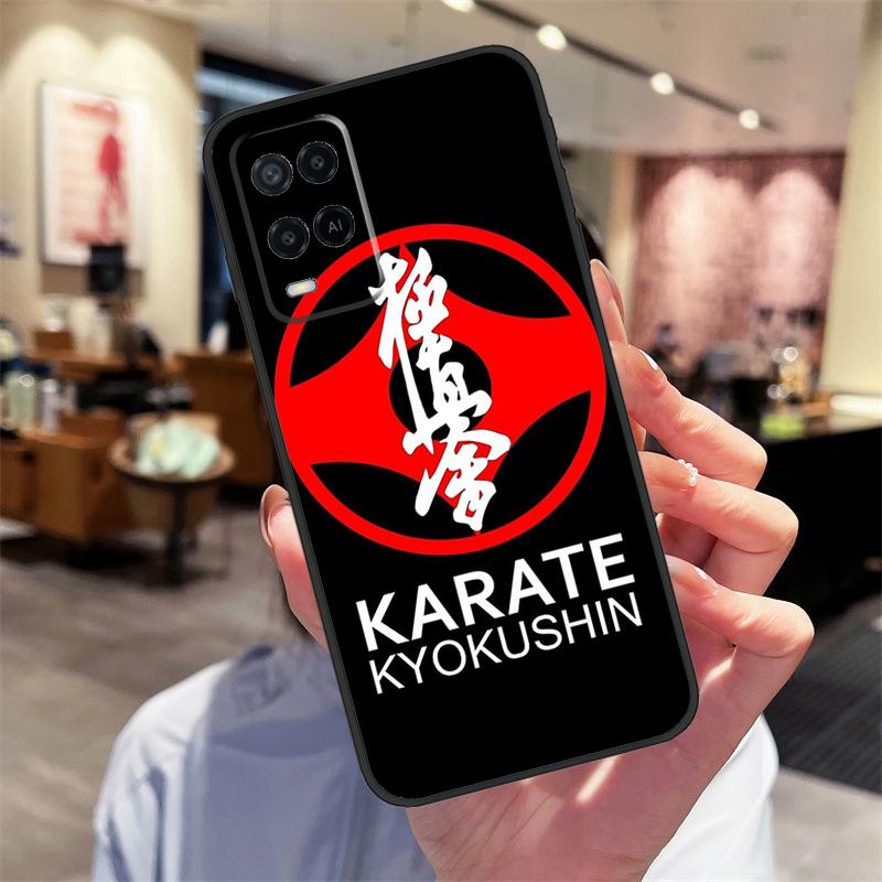 Кейс для Oppo A94 A54 A40 A60 A80 A98 A78 A18 A38 A58 A16 A76 A96 A17 A77 A74 A57S A15 с изображением Ояма Киокушинкай Каратэ