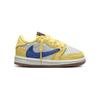 Travis Scott x Air Jordan 1 Retro Low OG SP TD Канареечные Детские Кроссовки Желтый/Голубой/Светло-серебристый DZ5908-700
