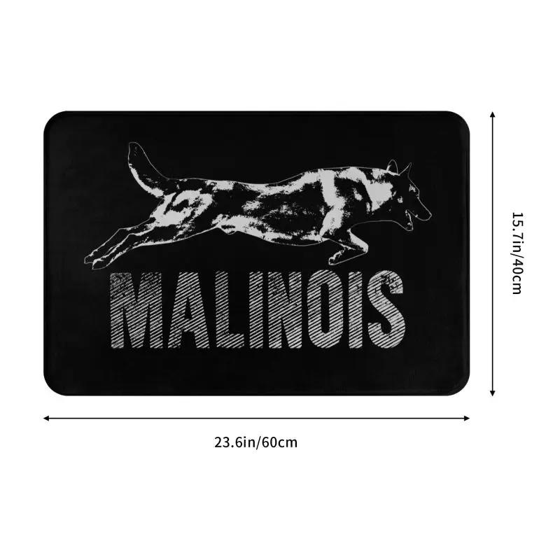 Belgian Shepherd Malinois Doormat Non-Slip Kitchen Bath Mat Bedroom Balcony Door Floor Entrance Carpet Rug