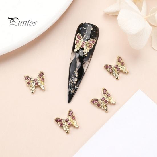 10 шт., подвески для ногтей в виде бабочек, блестящие стразы, инкрустация из искусственного кристалла, 3D подвески, аксессуары для маникюра «сделай сам», ювелирные изделия для дизайна ногтей, украшения для чехла для телефона, украшения для ногтей
