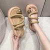 Fashion 7cm Wedge Beach Slippers for Women Summer Non Slip Platform Sandals Woman Open Toe Comfortable Female Clip Toe Flip Flops 2024