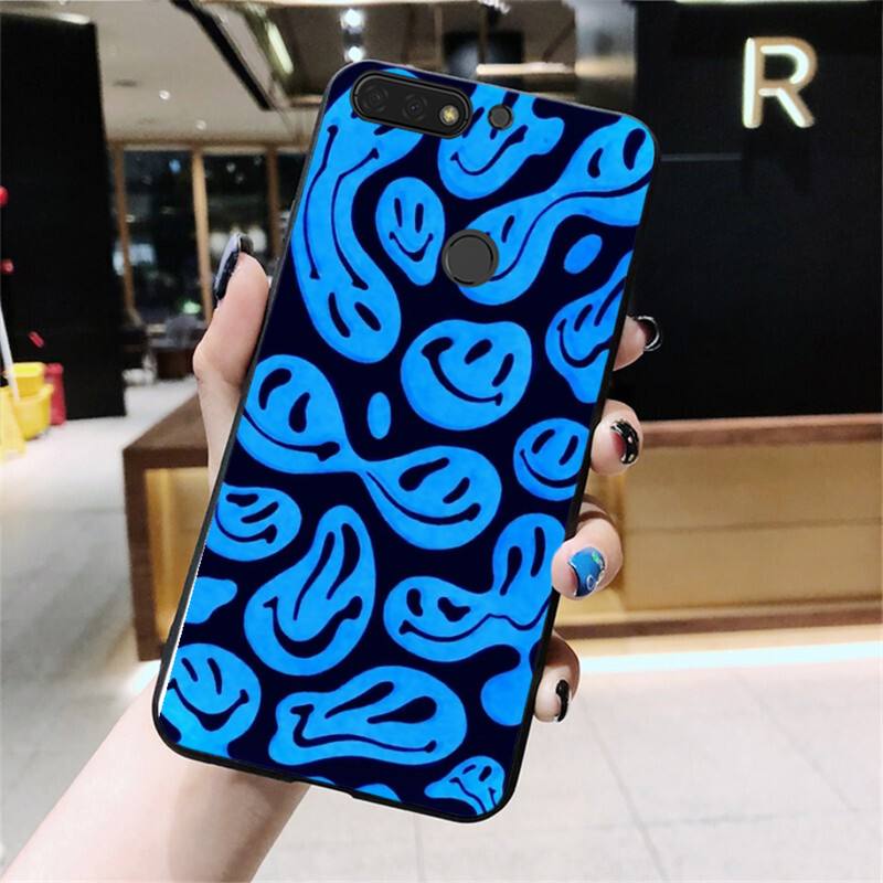Чехол для телефона с триповым смайликом для Huawei Honor 10X Lite 20 7X 7A 7C 8A 8C 8X 9X 9A 9S 7S 10i 20i 20S 20lite