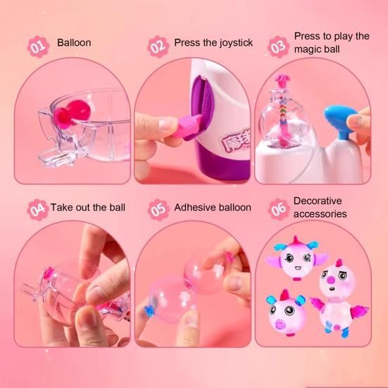 236Pcs/Set DIY Sticky Ball Doll Toy Kit with Ball Inflator 102 Balloons