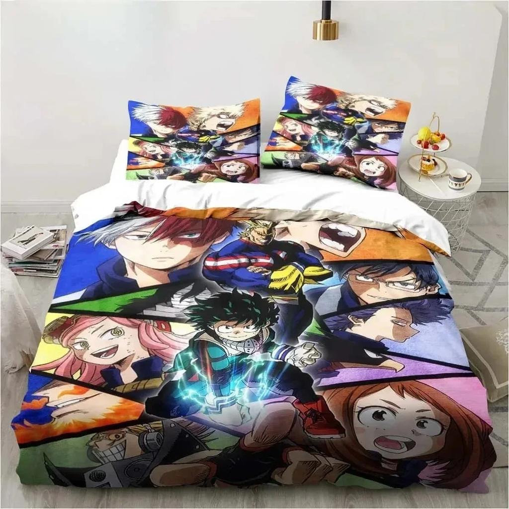 3D Print Bedding Gift My Hero Academia Bedding Set Single Twin Full Queen King Size Bed Set Adult Kid Bedroom Home Textile