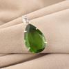 Натуральный Перидот Драгоценный камень Серебро Женская Подвеска 1,60" Ручная работа 925 Стерлинговое серебро Вечерние украшения для подарка PP-67-1