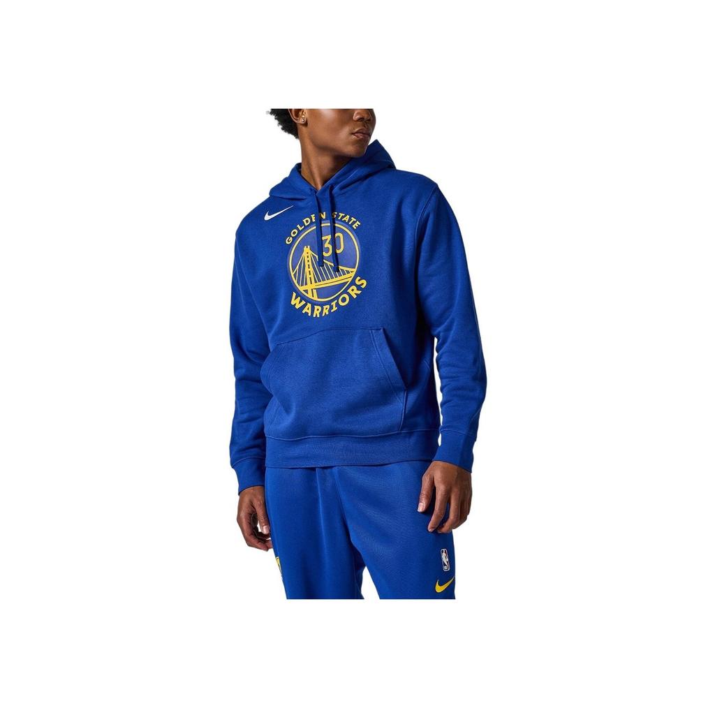 Nike Толстовка NBA Golden State Warriors с принтом в виде буквы, мужская толстовка с капюшоном, синяя FB4784-495