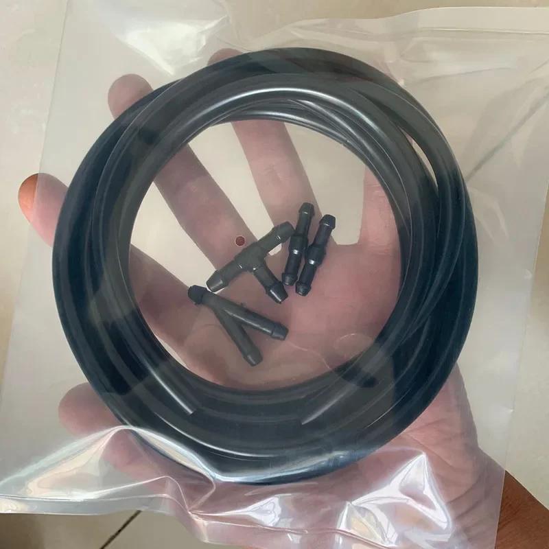 5 шт./компл. 2 м шланг для омывателя лобового стекла автомобиля, автомобильная трубка для стеклоочистителя, форсунка для лобового стекла, шланг для подачи жидкости