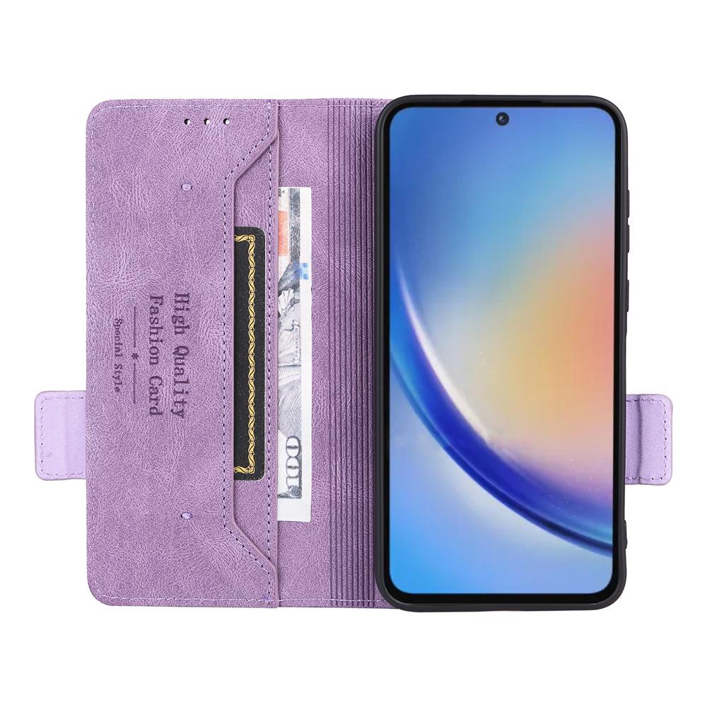 Магнитный флип-чехол из кожи с слотом для карт для Samsung A35 5G