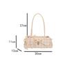 High Quality Casual Drawstring Shoulder Bag Trendy Khaki Color Handbag Lightweight Large Capacity Tote Bag